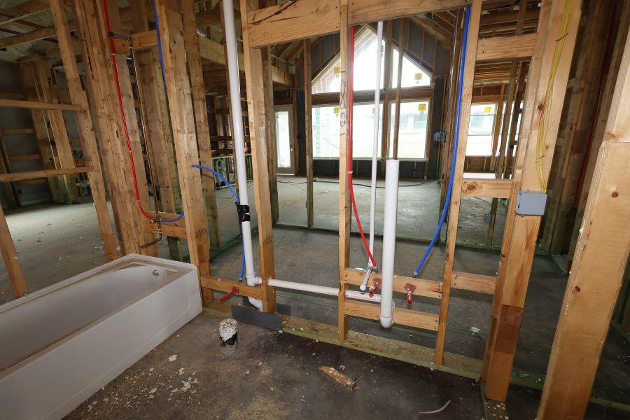 In-progress construction of a new home in Brookewater - Ascent Collection, Rosenberg, TX (Image 10).