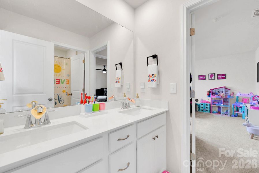Furnished interior view inside a new home in Falls Cove at Lake Norman, Troutman (Image 30).