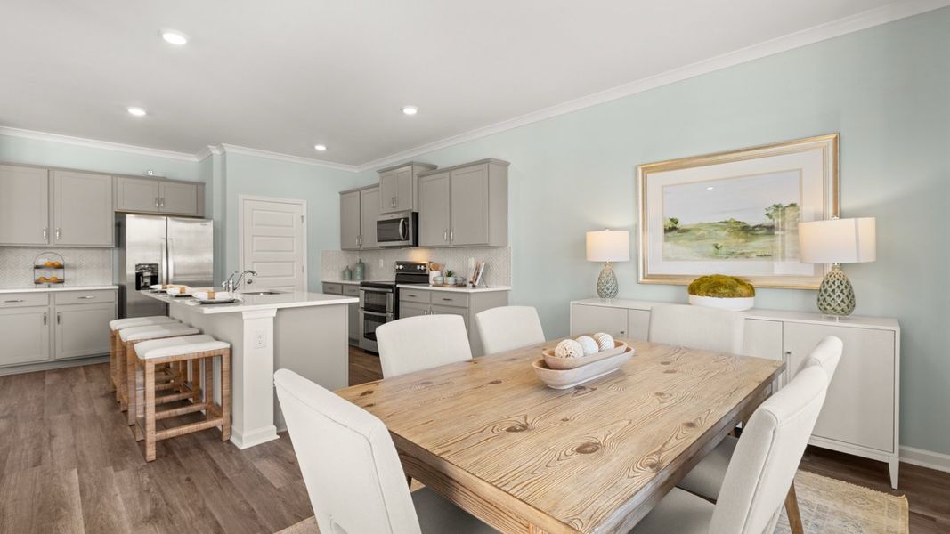 Representative furnished interior of a home built from the Denton by D.R. Horton in Kingston Ranch at Lake Oconee, Buckhead (Image 12). Representative furnished interior of a home built from the Denton by D.R. Horton in Kingston Ranch at Lake Oconee, Buckhead (Image 12).