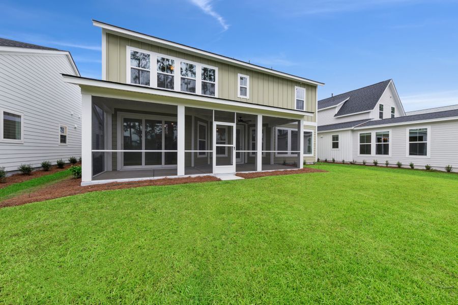 Exterior details and patio area of a home in Nexton - Midtown - The Village Collection, Summerville (Image 3).