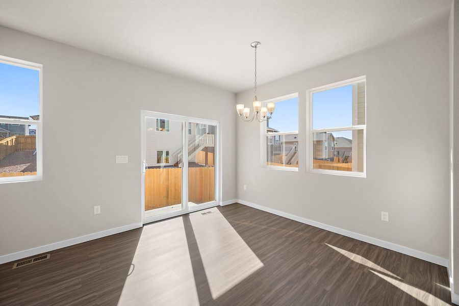 Spacious, unfurnished interior of a new home in Ridge at Lorson Ranch, Colorado Springs (Image 21).