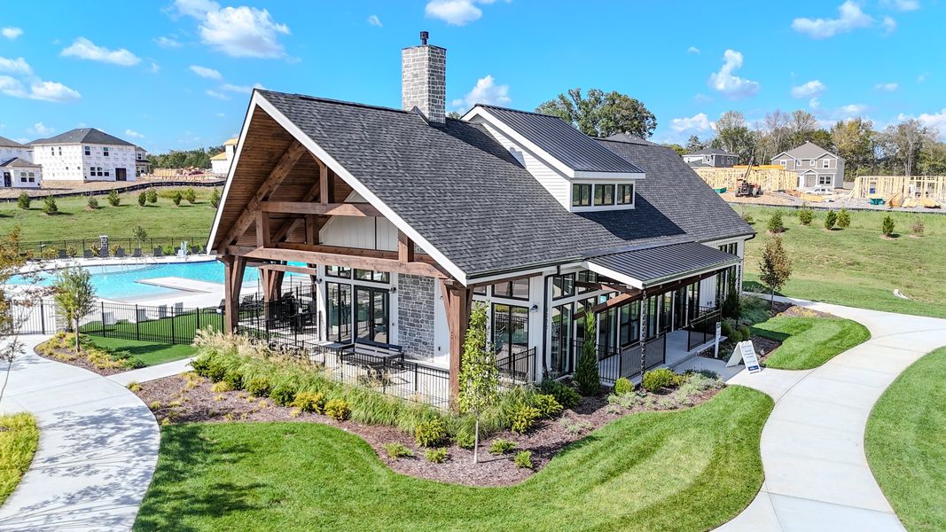 Enjoy community amenities at Greystone including a clubhouse and pool.