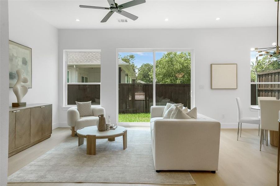Furnished interior view inside a new home in , Dallas (Image 26).