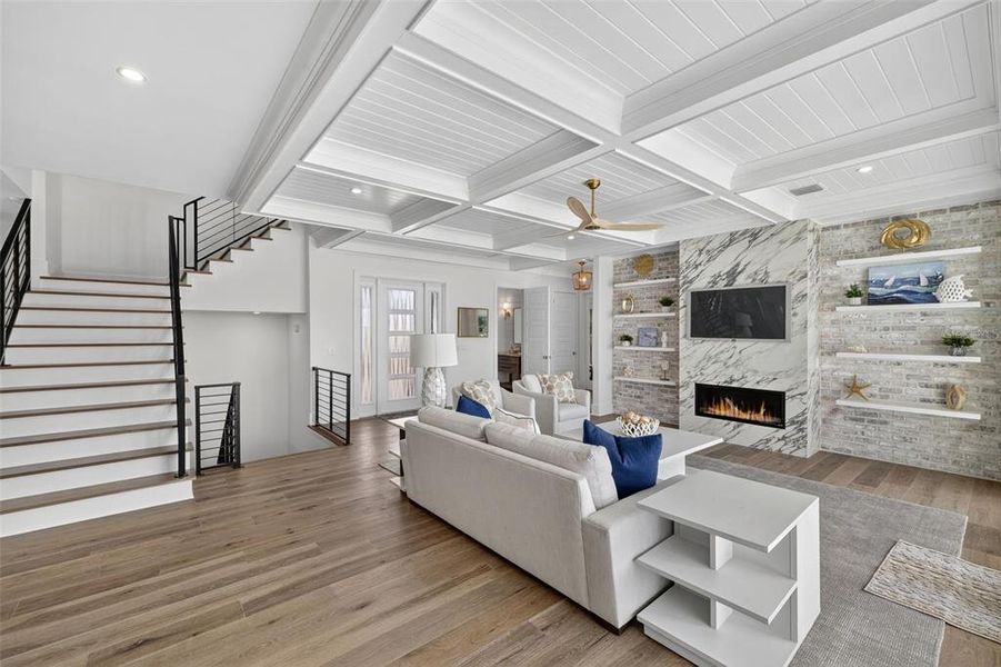 Furnished interior view inside a new home in , St. Petersburg (Image 12).