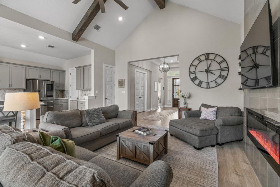 Furnished interior view inside a new home in Bryson, Leander (Image 9). Furnished interior view inside a new home in Bryson, Leander (Image 9).