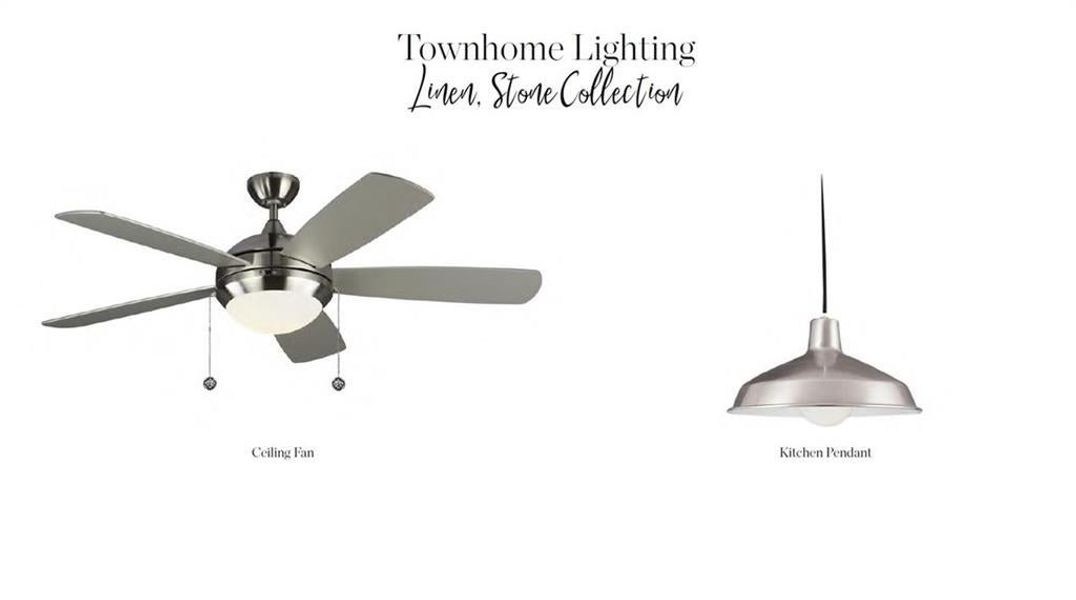 Lighting fixtures for a personal touch.