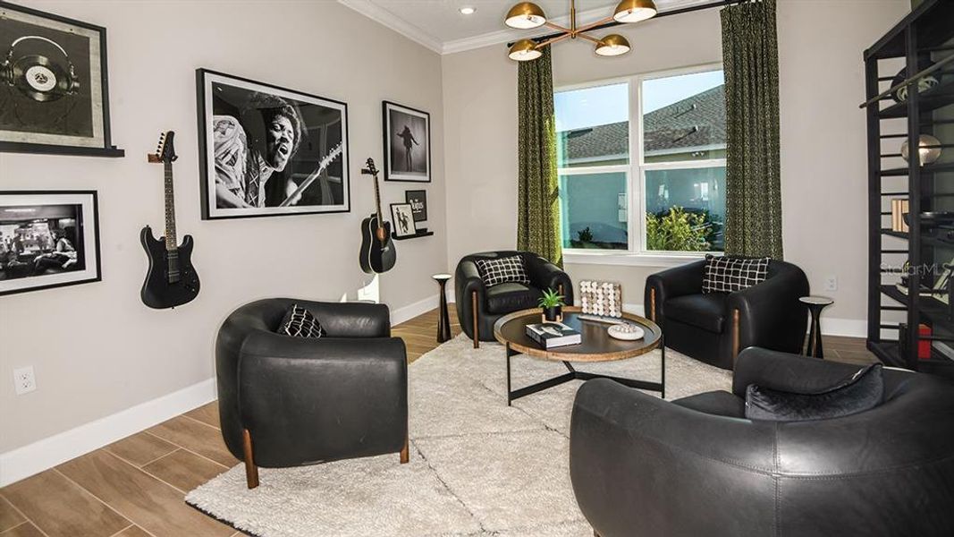 Furnished interior view inside a new home in Esplanade at Center Lake Ranch, St. Cloud (Image 17). Furnished interior view inside a new home in Esplanade at Center Lake Ranch, St. Cloud (Image 17).