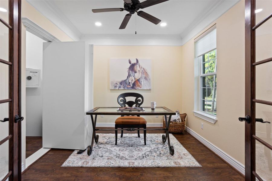 Safe room on the left