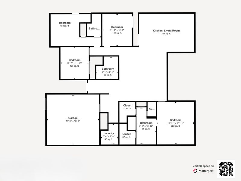 2D floor plan layout of this home in , North Port, FL (Image 3). 2D floor plan layout of this home in , North Port, FL (Image 3).