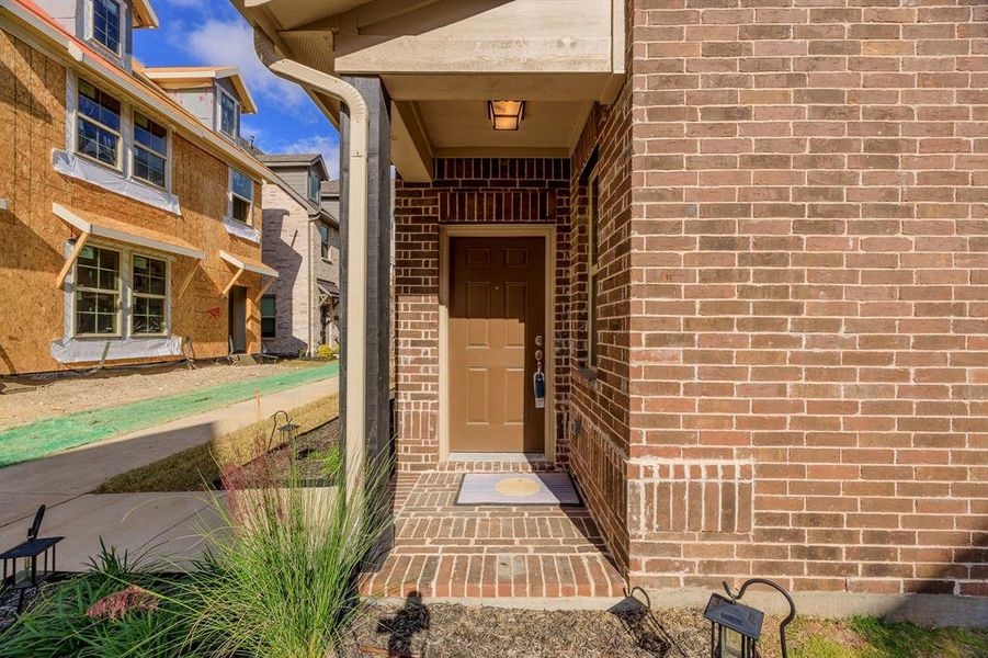 Move in ready newly constructed end unit townhouse - Front Door View