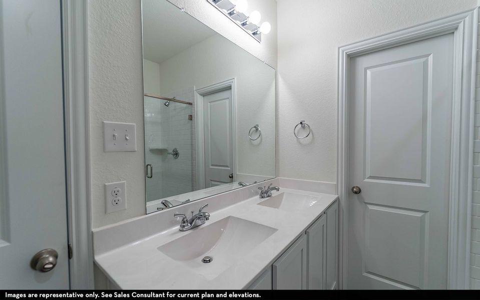 Representative furnished interior of a home built from the Lavaca by CastleRock Communities in Austin Colony, Brazoria (Image 6).