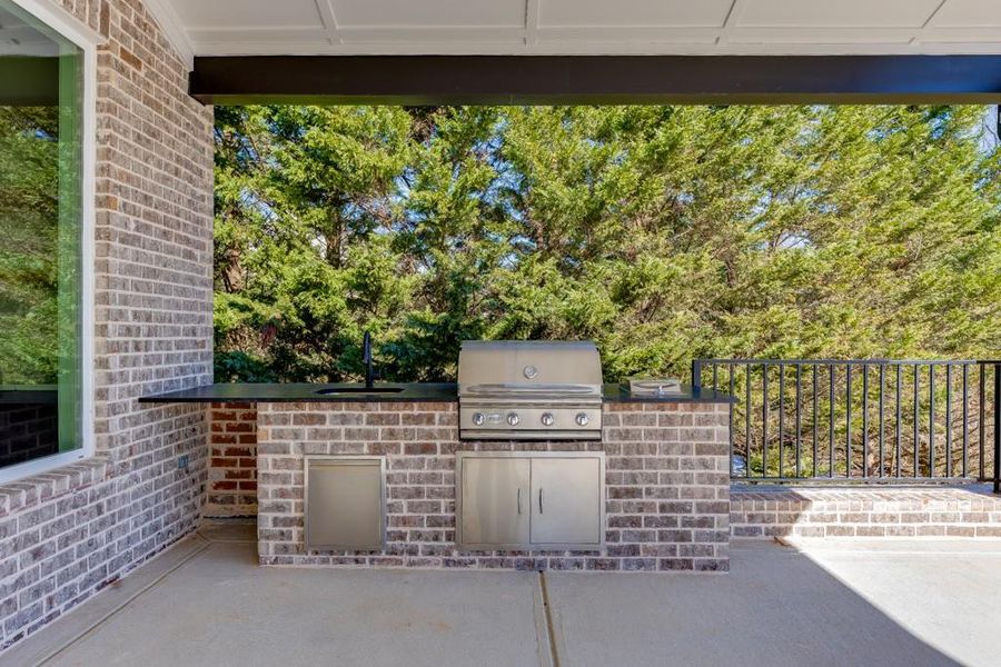 Exterior details and patio area of a home in , Buford (Image 26).