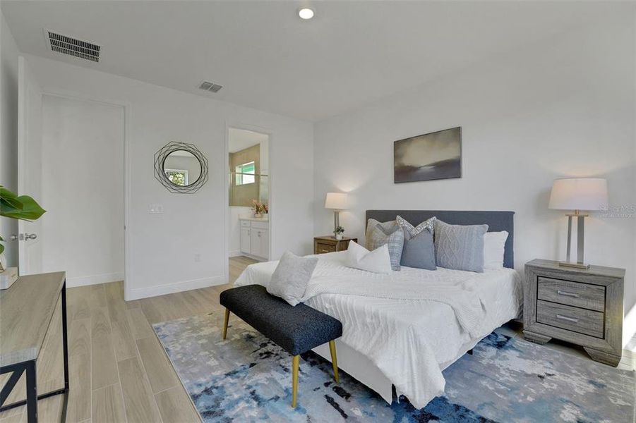 Furnished interior view inside a new home in Green Key Village, Lady Lake (Image 16).