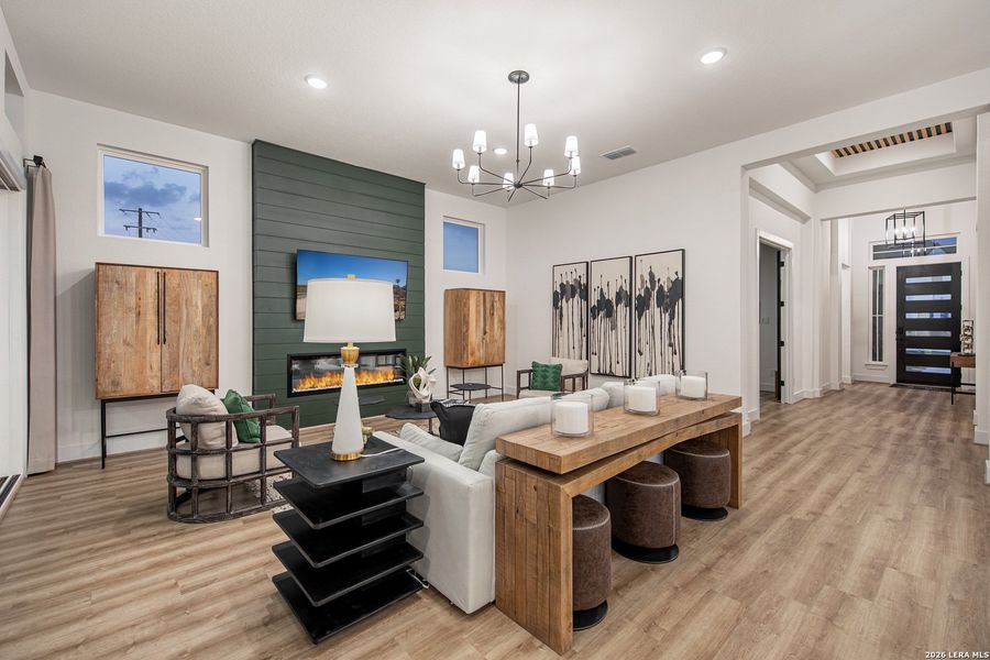 Furnished interior view inside a new home in Mesa Western, Cibolo (Image 9).