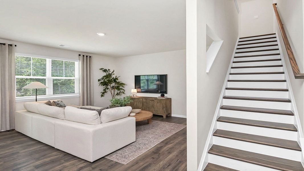 Furnished interior view inside a new home in Leatherstone, Blythewood (Image 27). Furnished interior view inside a new home in Leatherstone, Blythewood (Image 27).