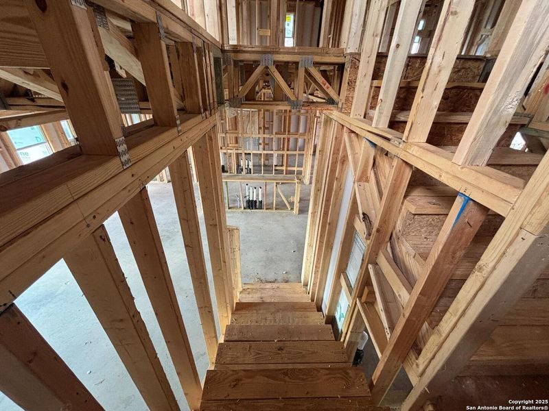 In-progress construction of a new home in The Heights at Saddlebrook Ranch 60's, Schertz, TX (Image 36).