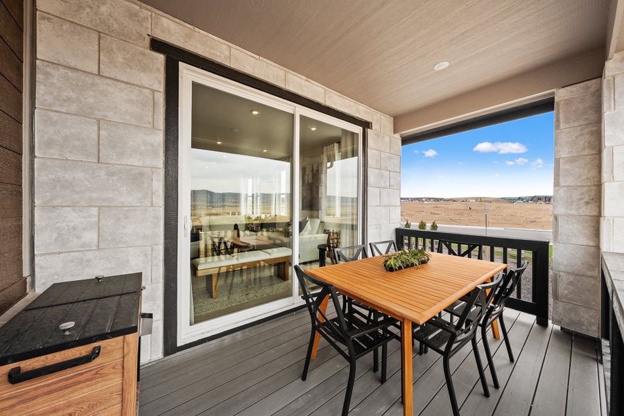 Representative exterior details of a home built from the 3 by Trumark Homes in Trumark Homes at Sterling Ranch, Littleton (Image 4).
