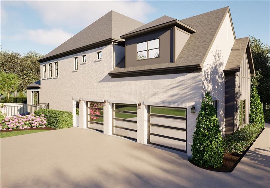 Front exterior of a new home in , Atlanta, GA, highlighting curb appeal (Image 2). Front exterior of a new home in , Atlanta, GA, highlighting curb appeal (Image 2).
