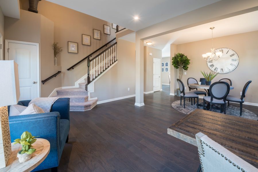 Representative furnished interior of a home built from the Cumberland by Fischer Homes in Bridle Run, Louisville (Image 8).