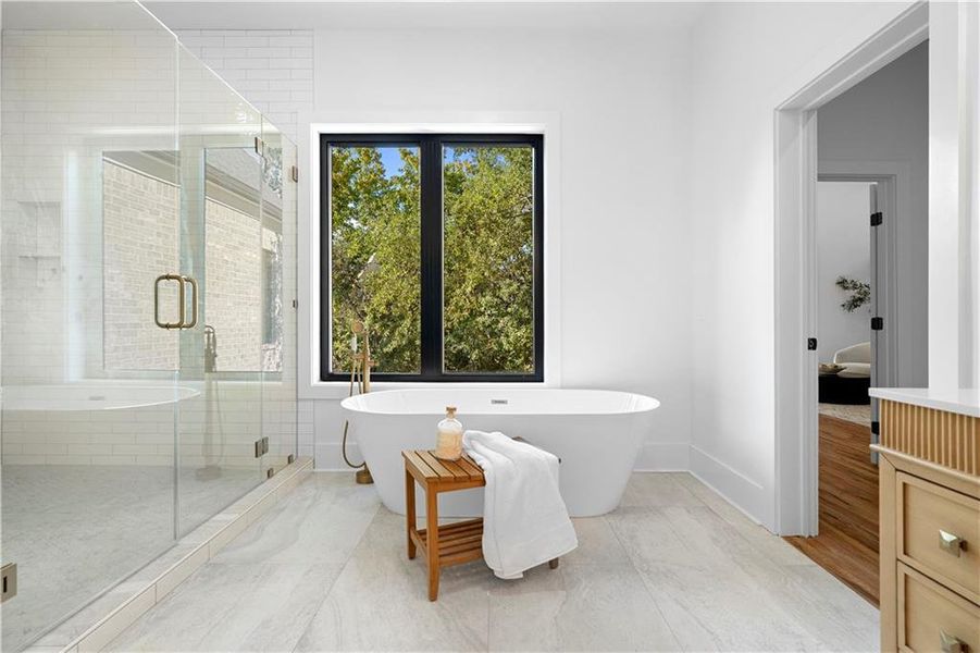 Furnished interior view inside a new home in , Atlanta (Image 47).