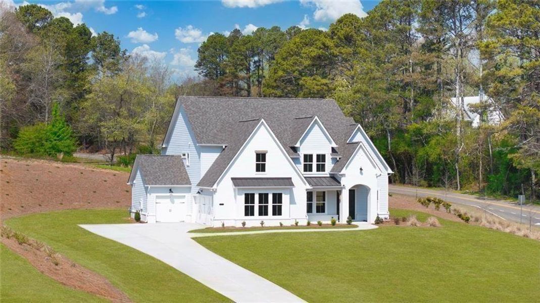 Front exterior of a new home in , Gainesville, GA, highlighting curb appeal (Image 29).
