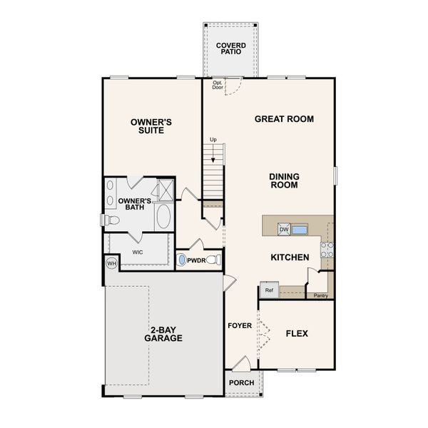 2D floor plan layout of this home in Averitt Landing, Lebanon, TN (Image 5).
