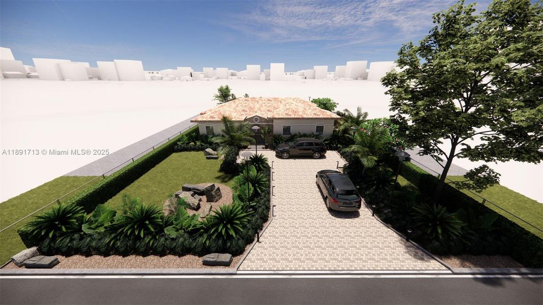 Exterior details and patio area of a home in , Miami Shores (Image 27). Exterior details and patio area of a home in , Miami Shores (Image 27).