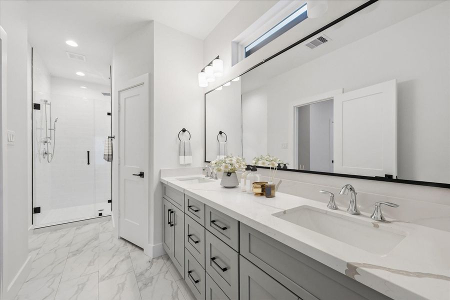 Furnished interior view inside a new home in , Houston (Image 32).