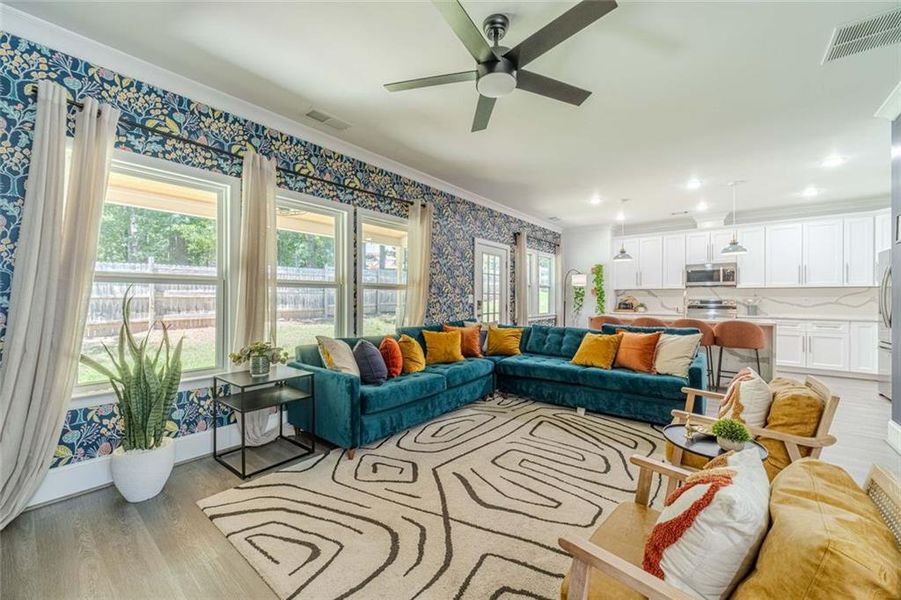 Furnished interior view inside a new home in , Snellville (Image 10).