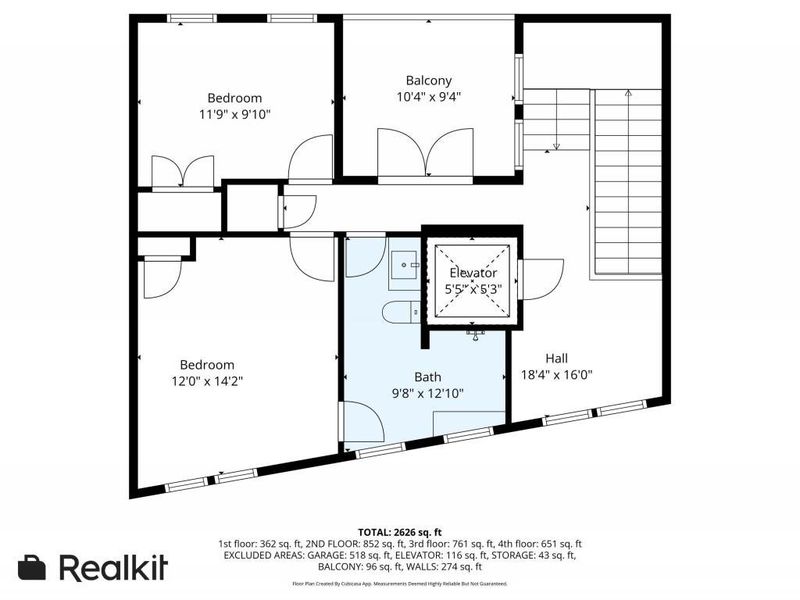 2D floor plan layout of this home in , Atlanta, GA (Image 6).