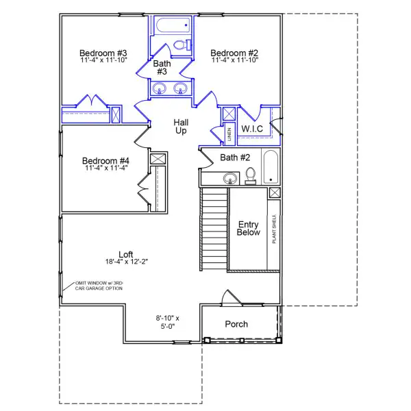 2D floor plan layout of this home in East Wynd, Hampstead, NC (Image 3). 2D floor plan layout of this home in East Wynd, Hampstead, NC (Image 3).