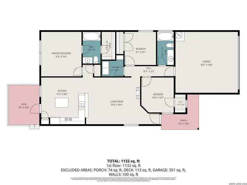 2D floor plan layout of this home in Dove Song, Marion, TX (Image 5). 2D floor plan layout of this home in Dove Song, Marion, TX (Image 5).