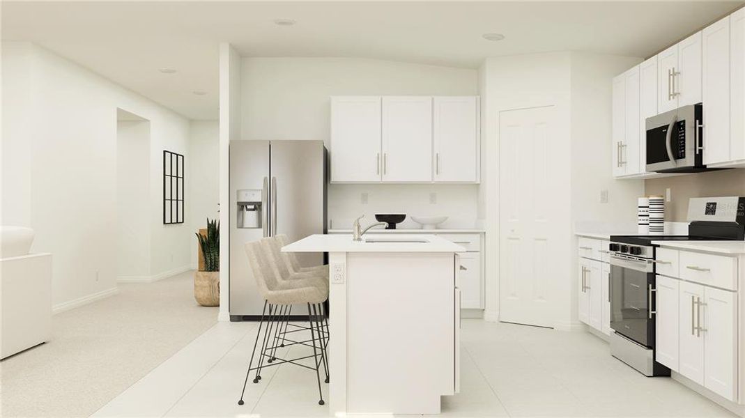 Furnished interior view inside a new home in Ranches at Lake Mcleod, Eagle Lake (Image 15).