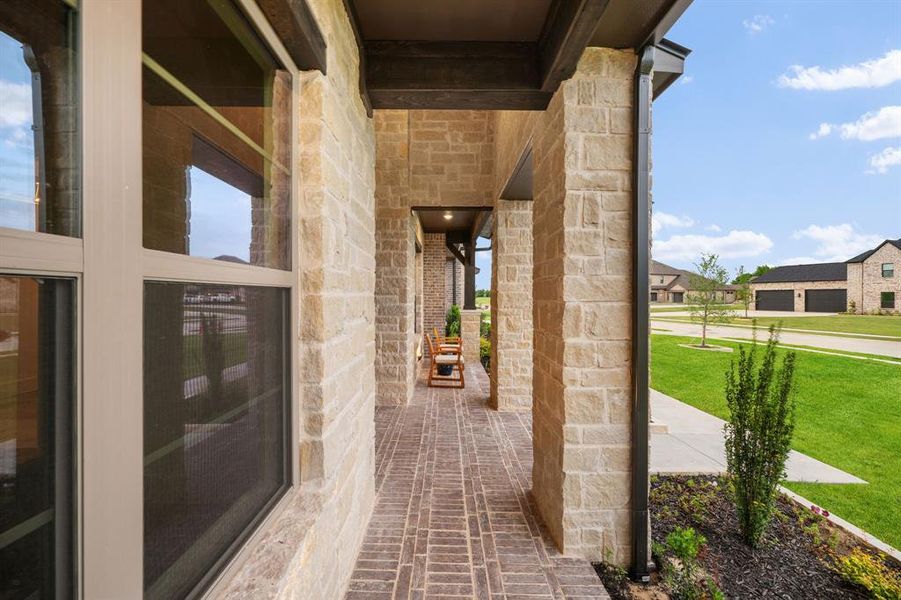 Exterior details and patio area of a home in Chapel View, Heath (Image 3). Exterior details and patio area of a home in Chapel View, Heath (Image 3).