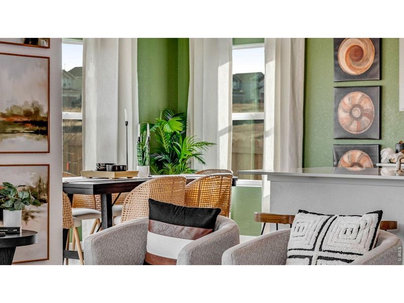 Furnished interior view inside a new home in Prairie Song, Windsor (Image 11).