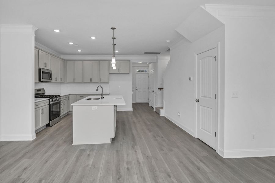 Furnished interior view inside a new home in Lake Carolina Townhomes, Columbia (Image 16).