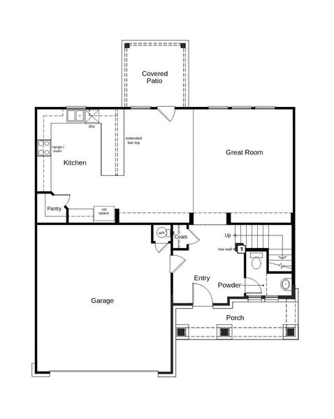 2D floor plan layout of this home in Mustang Valley, Manor, TX (Image 3).