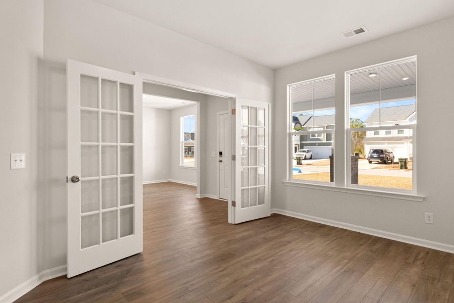 Spacious, unfurnished interior of a new home in Heron's Walk at Summers Corner: Coastal Collection, Summerville (Image 18). Spacious, unfurnished interior of a new home in Heron's Walk at Summers Corner: Coastal Collection, Summerville (Image 18).