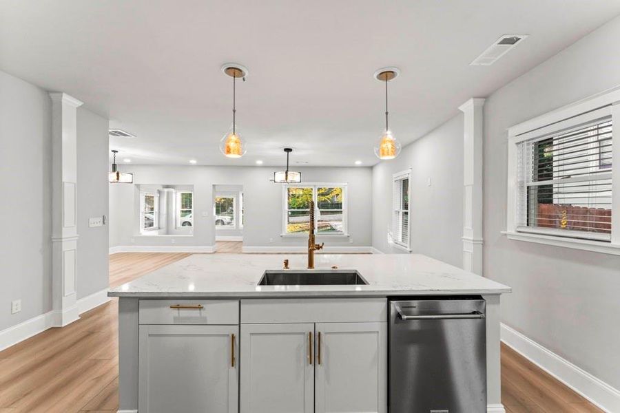 Furnished interior view inside a new home in , Atlanta (Image 12). Furnished interior view inside a new home in , Atlanta (Image 12).