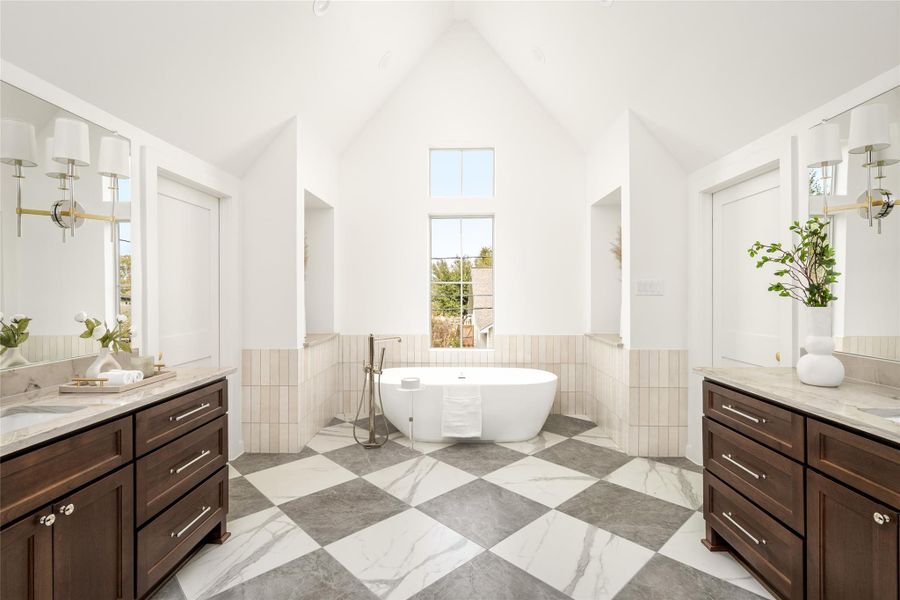 Furnished interior view inside a new home in , Houston (Image 13).