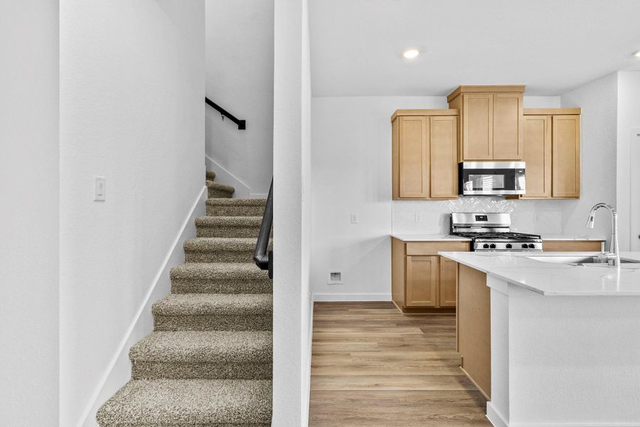 Furnished interior view inside a new home in Grand West, Houston (Image 5).
