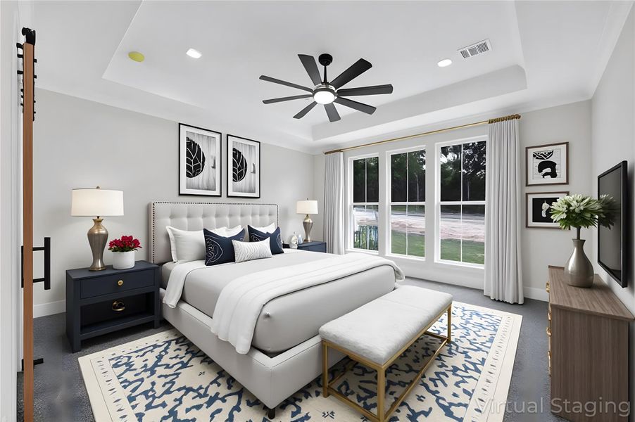 Furnished interior view inside a new home in , Plantersville (Image 27).