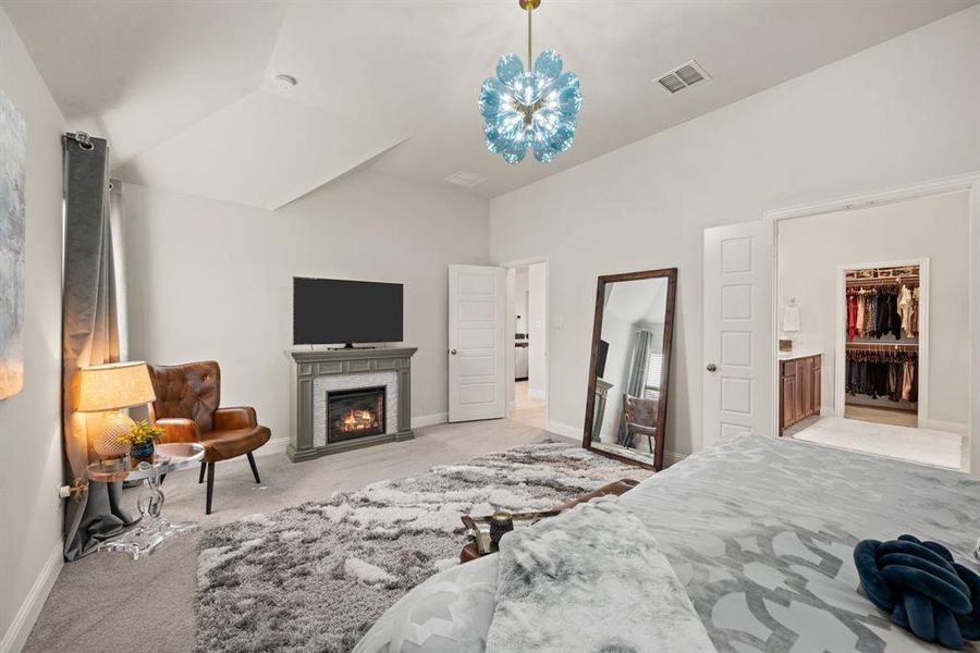 Furnished interior view inside a new home in Timberbrook, Justin (Image 15).