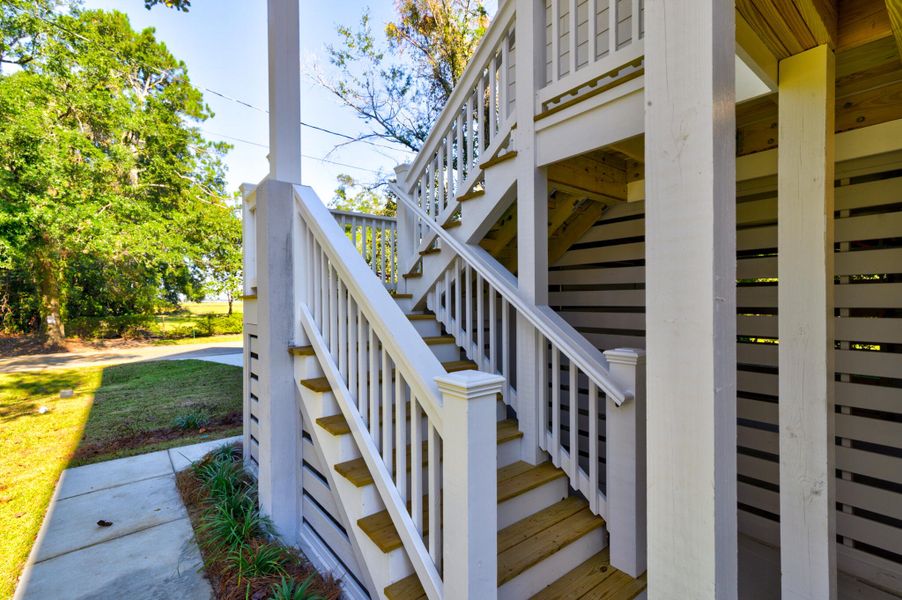 Exterior details and patio area of a home in , Charleston (Image 2).