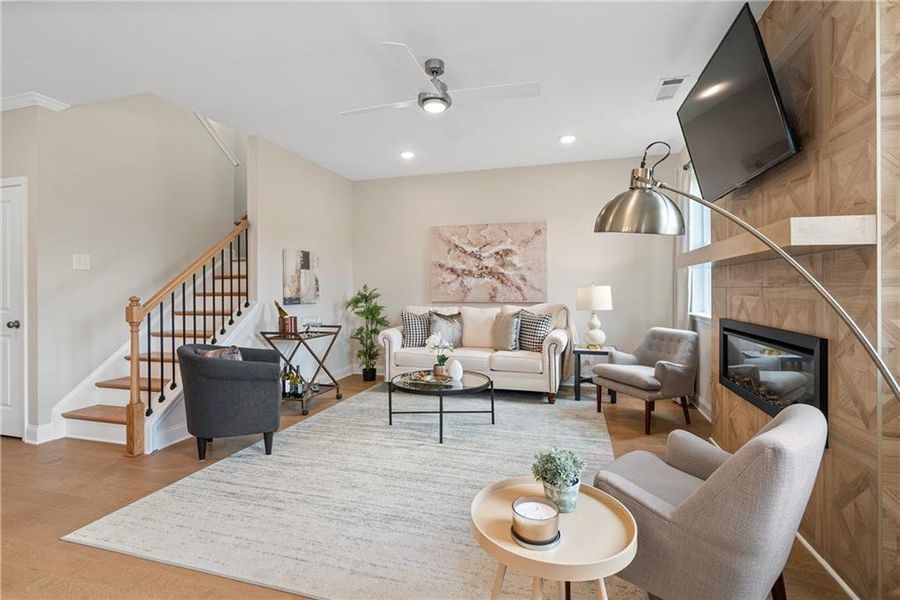 Furnished interior view inside a new home in Hickory Heights, Acworth (Image 9).