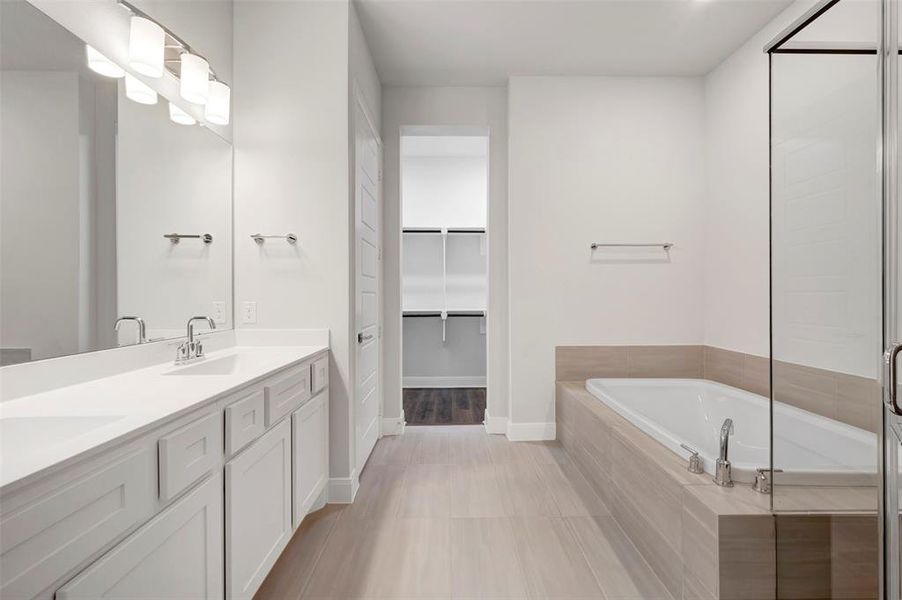 Furnished interior view inside a new home in The Retreat at Harvest, Argyle (Image 6).