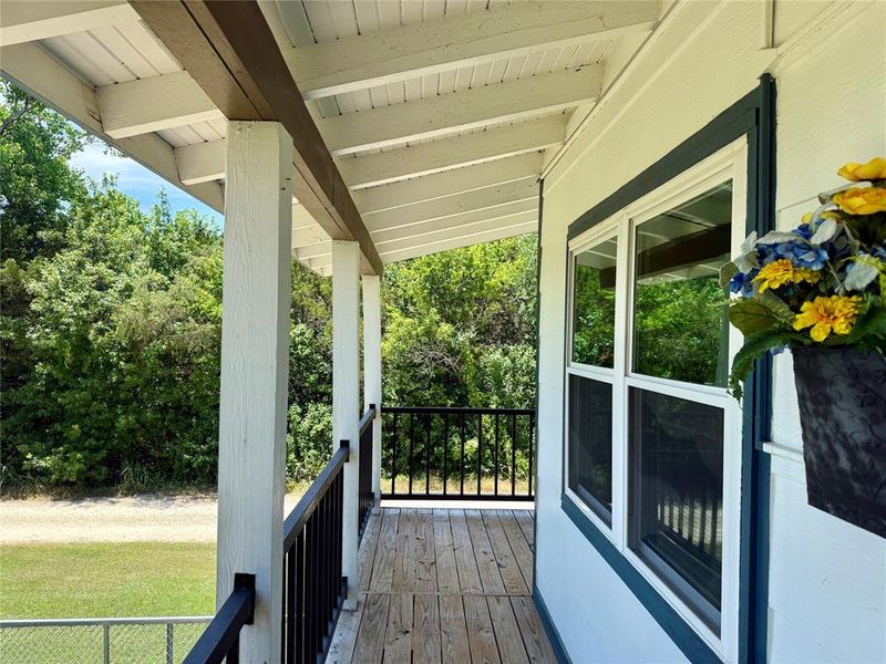 Breezeway to the front porch.