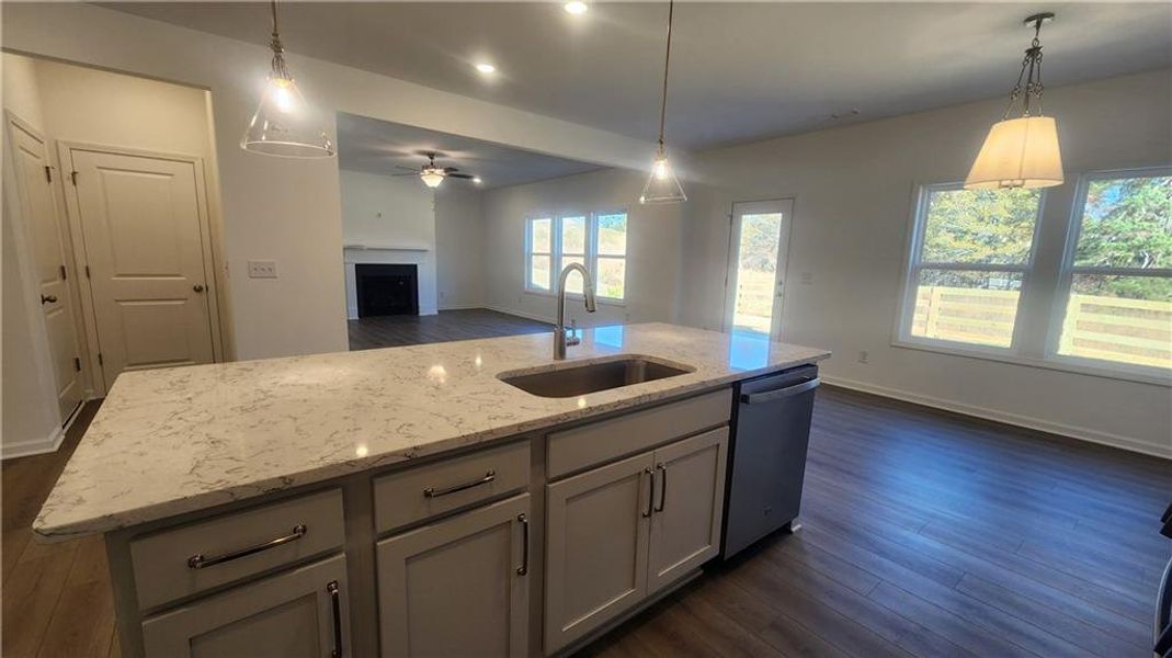 Furnished interior view inside a new home in The Estates at Casteel, Bethlehem (Image 11).