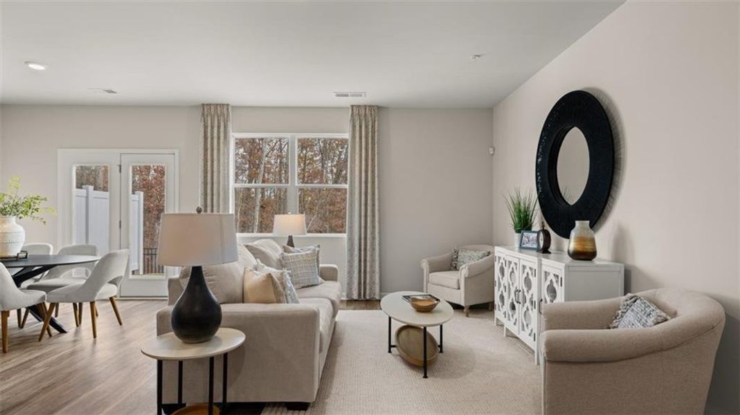 Furnished interior view inside a new home in Echo Glen, Stockbridge (Image 5).
