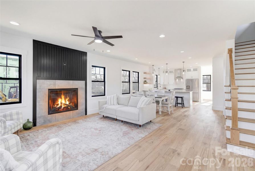 Furnished interior view inside a new home in , Hendersonville (Image 33).